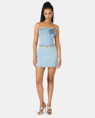 CINDI SKIRT DELFT BLUE