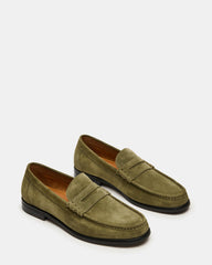 HUCKLE GREEN SUEDE