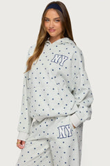 NY Babe Polka Dot Hoodie