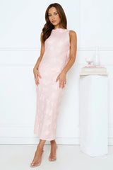 Secret Garden Affair Midi Dress Pink
