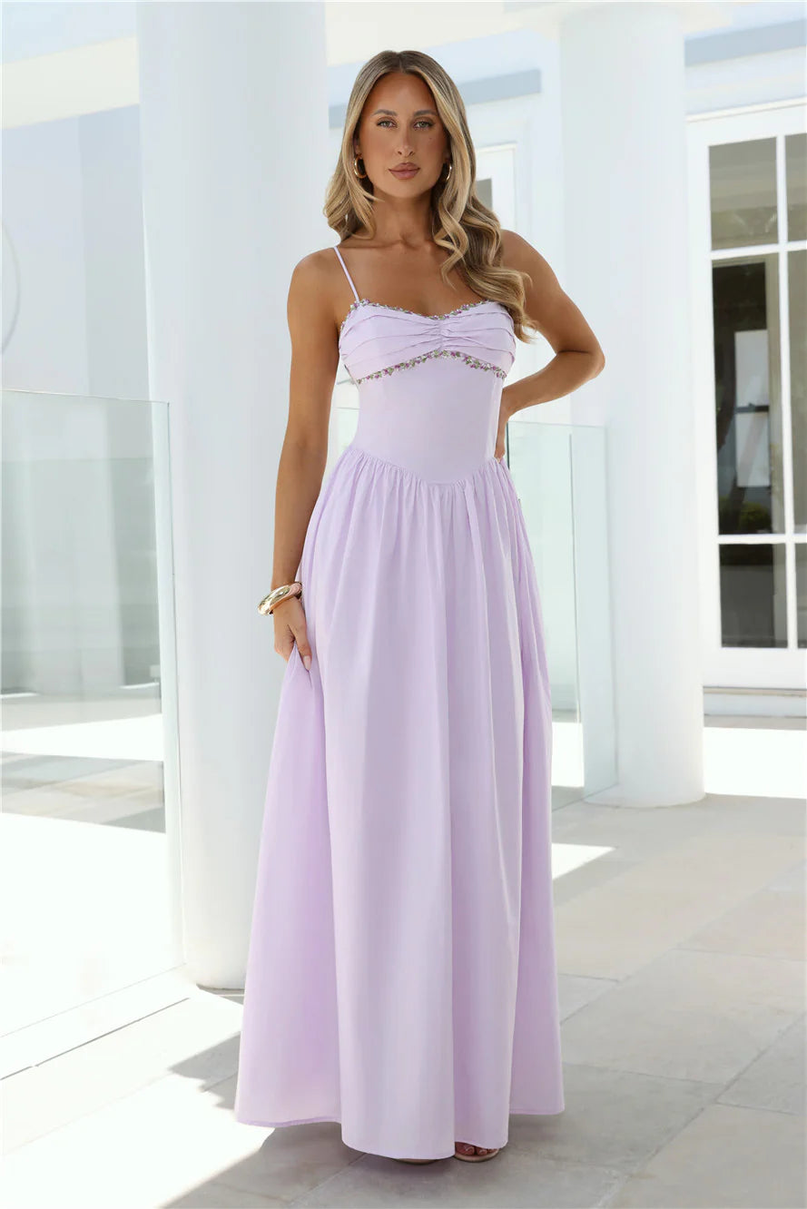 Happy Is Pretty Maxi Dress Lavender
