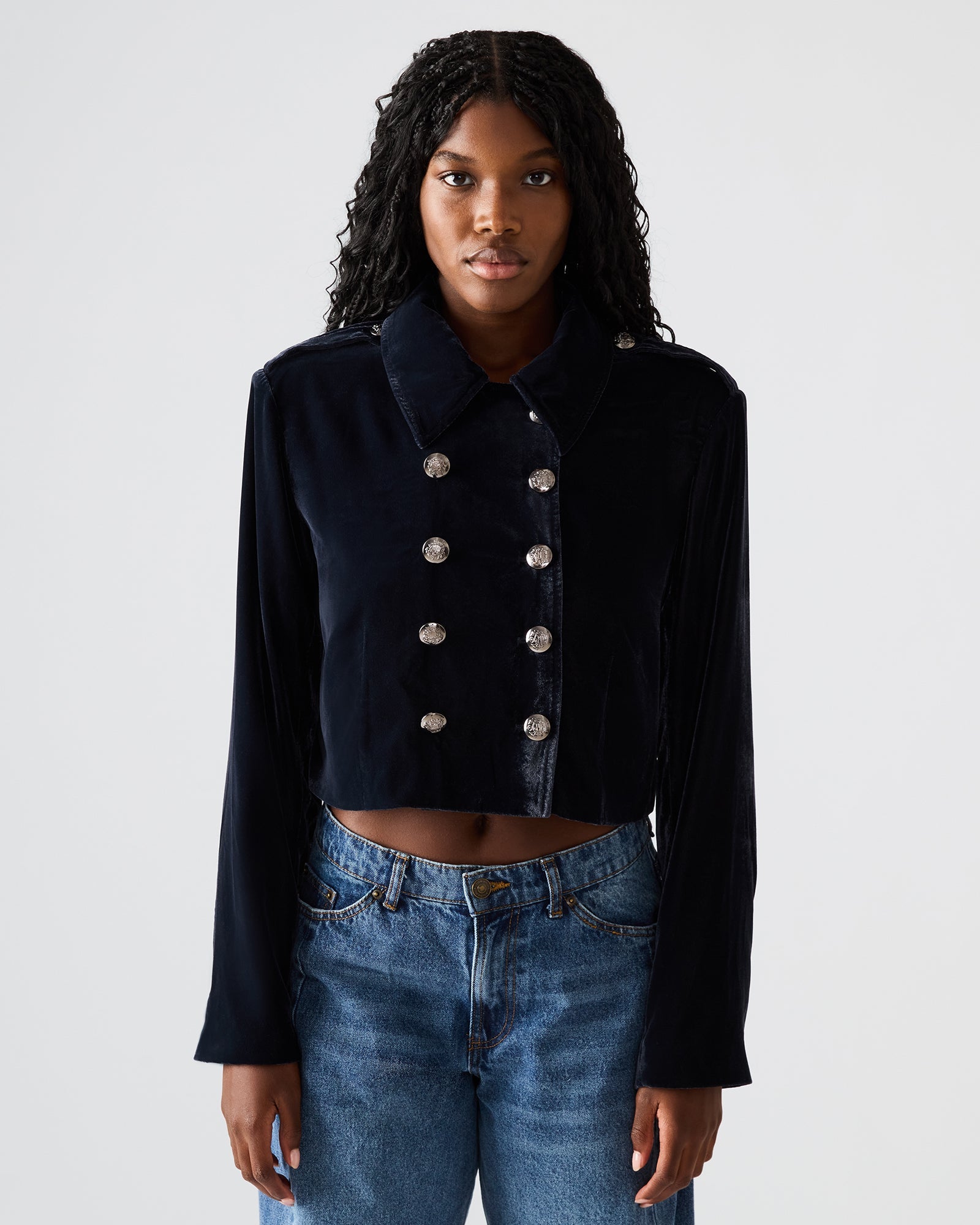 TONIA BLAZER INDIGO HAZE