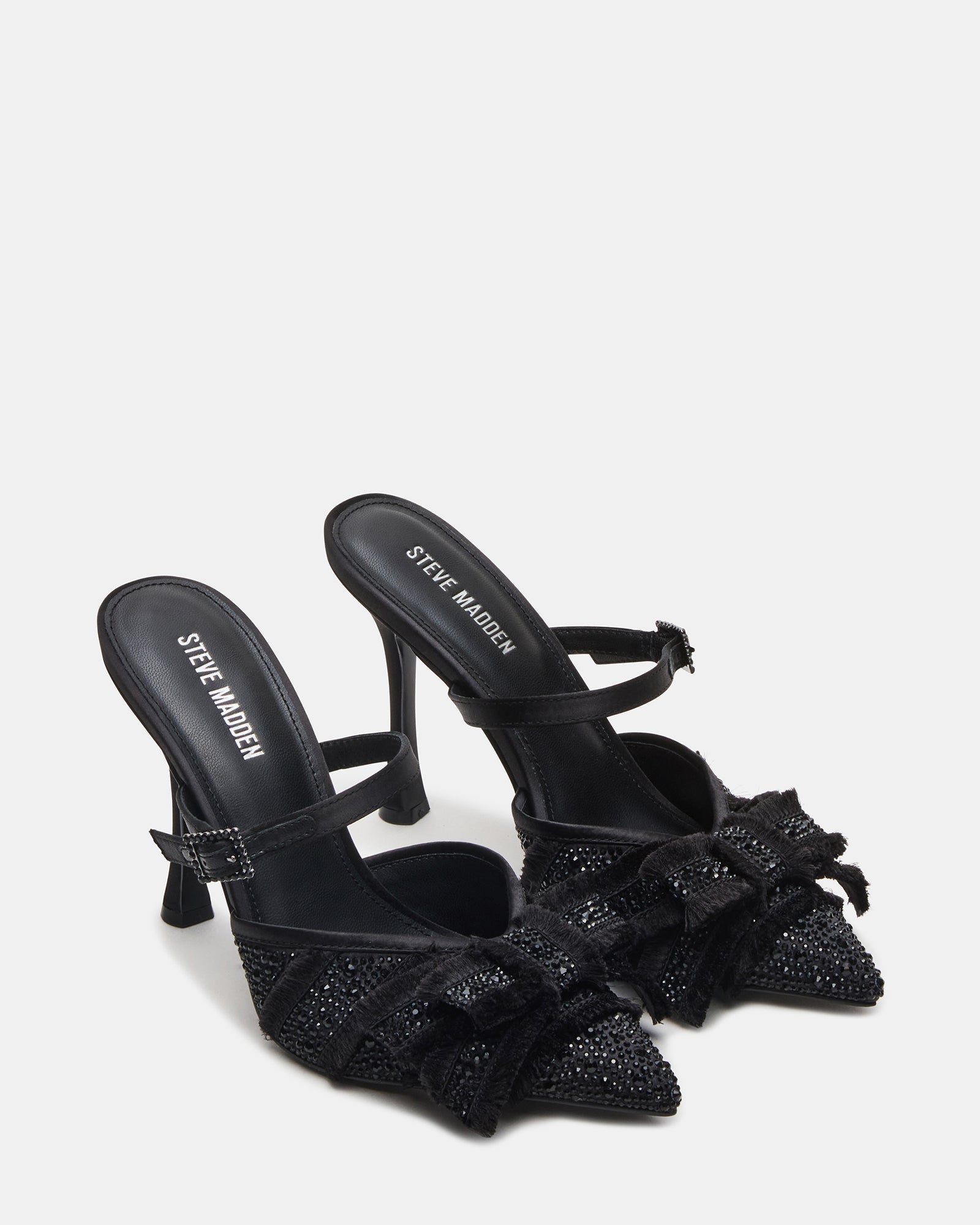 BAYLIN BLACK SATIN RHINESTONES