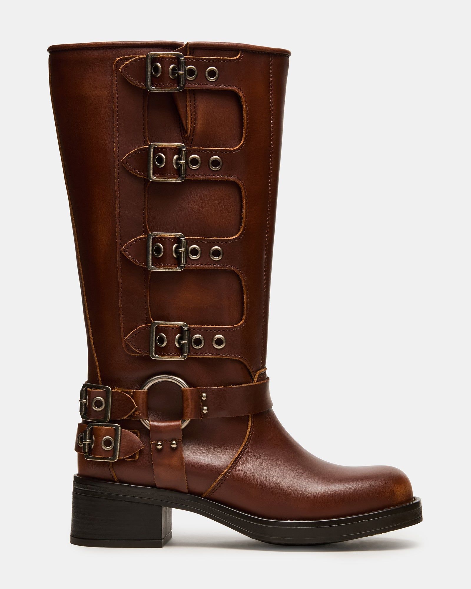 ROCKY COGNAC DISTRESSED WIDE CALF