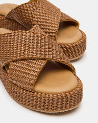 TULUM BROWN RAFFIA