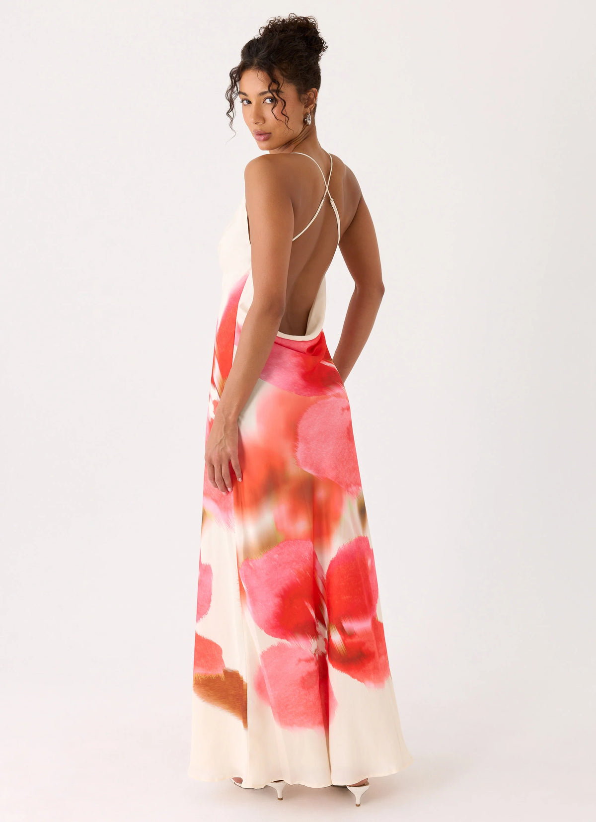 Samya Cowl Maxi Dress - Porcelain Rose