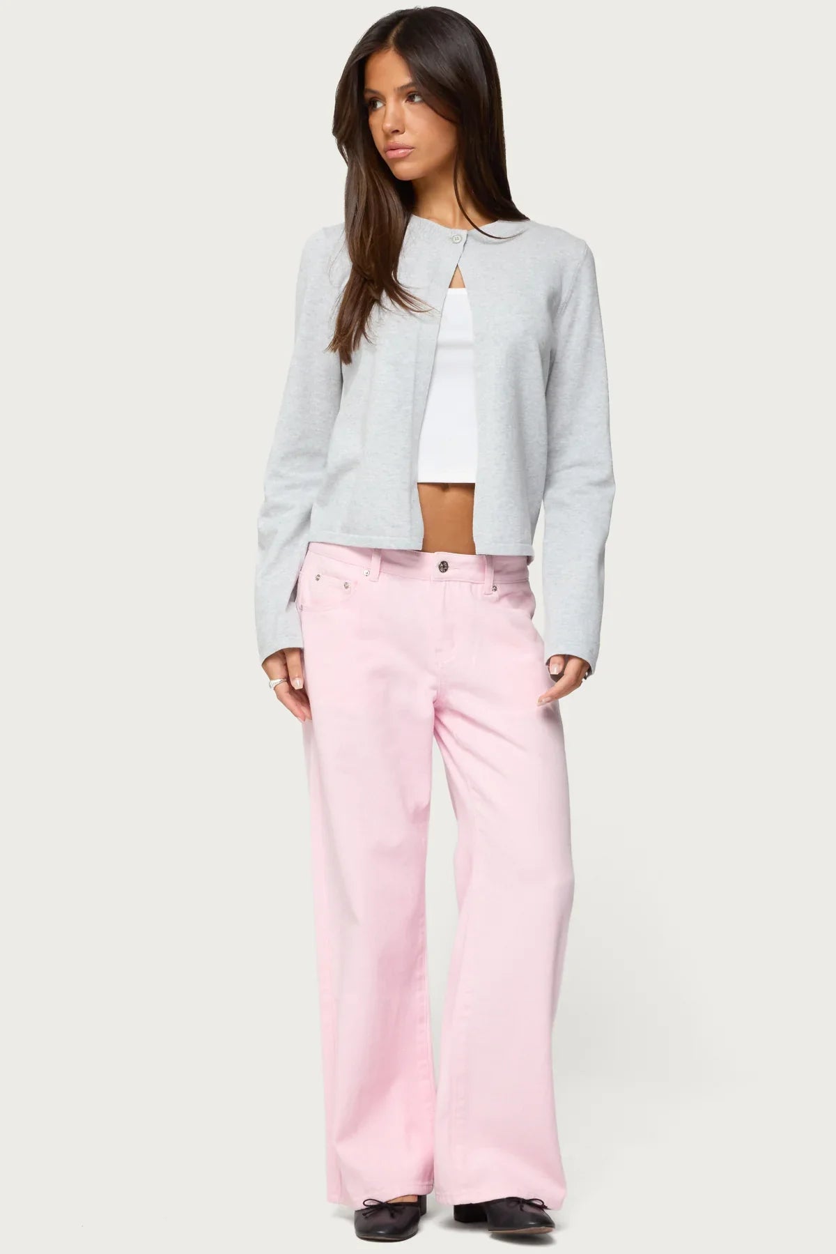 Jenie Split Front Knit Cardigan